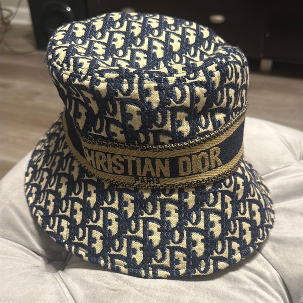 Dior Blue and Gold Bucket Hat